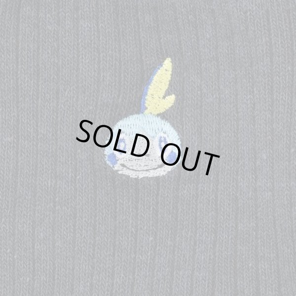 Photo2: Pokemon Center 2019 Socks for Women 23 - 25 cm 1 Pair Middle socks Sobble Charcoal Gray (2)