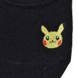 Photo2: Pokemon Center 2019 Socks for Women 23 - 25 cm 1 Pair Cover socks Pikachu Black (2)