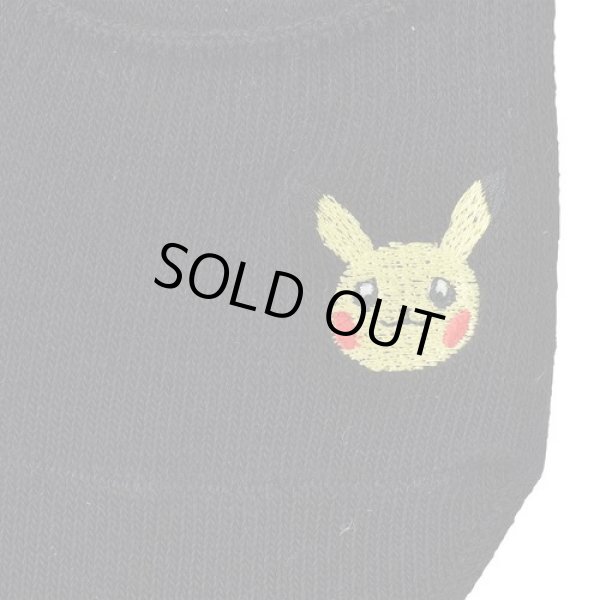 Photo2: Pokemon Center 2019 Socks for Women 23 - 25 cm 1 Pair Cover socks Pikachu Black (2)