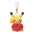 Photo1: Pokemon Center 2019 Poka Poka Pikachu Plush Mascot Key Chain (1)