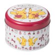 Photo2: Pokemon Center 2019 Poka Poka Pikachu Print cookies Tin (2)