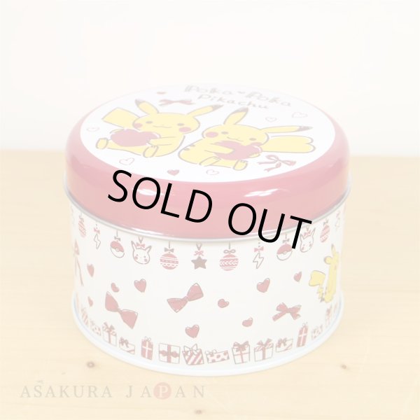 Photo3: Pokemon Center 2019 Poka Poka Pikachu Print cookies Tin (3)