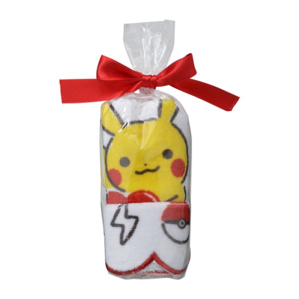 Photo1: Pokemon Center 2019 Poka Poka Pikachu Hand towel Handkerchief A (1)