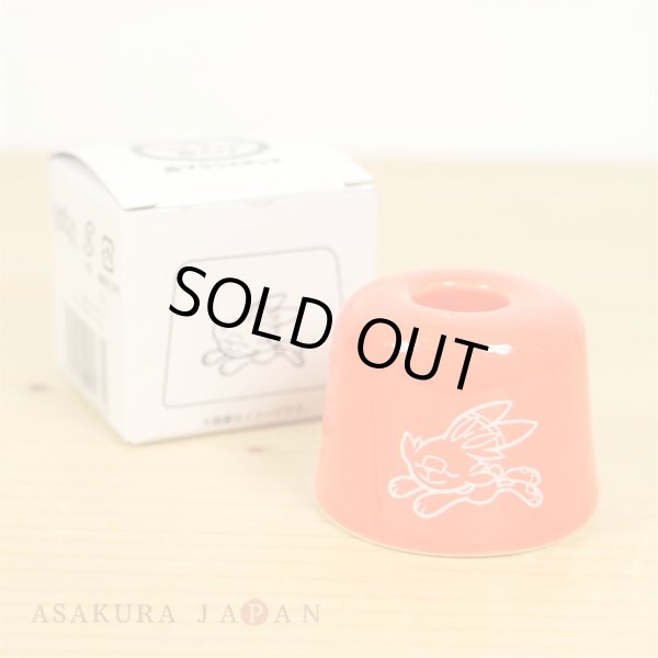 Photo3: Pokemon Center 2019 Snorlax's yawn Scorbunny Toothbrush stand Pen stand (3)