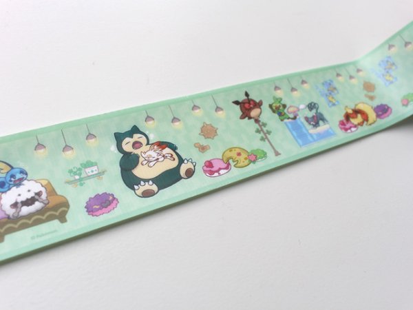 Photo2: Pokemon Center 2019 Snorlax's yawn YOJO TAPE (2)