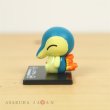 Photo3: Pokemon 2020 BANDAI Colle chara ! vol.2 #4 Cyndaquil Mini Figure with name pedestal (3)