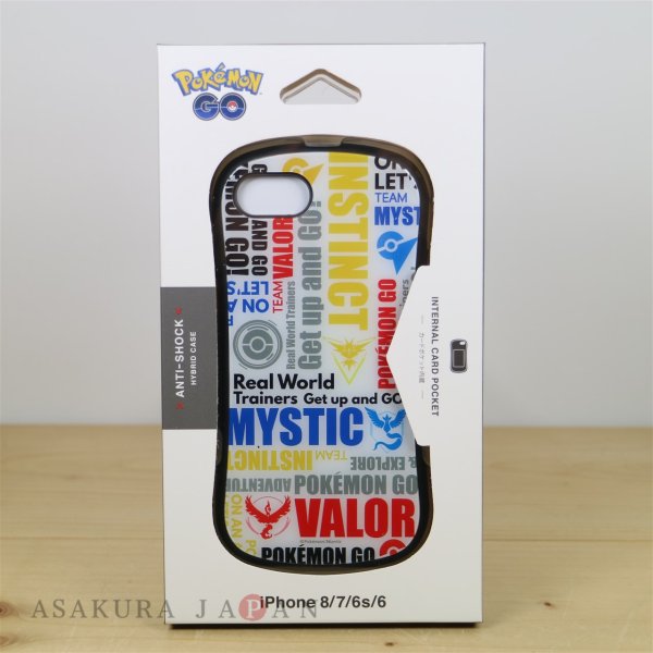 Photo2: Pokemon Center 2019 Pokemon GO campaign Hybrid glass case jacket for iPhone 8/7/6s/6 case Team Emblem (2)