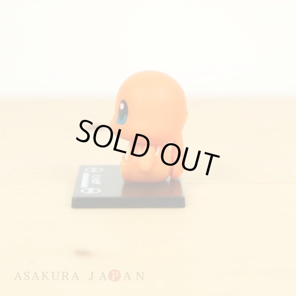 Photo3: Pokemon 2020 BANDAI Colle chara ! vol.2 #2 Charmander Mini Figure with name pedestal (3)