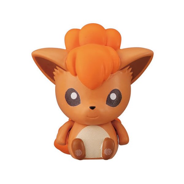 Photo1: Pokemon 2020 BANDAI Colle chara ! vol.2 #3 Vulpix Mini Figure with name pedestal (1)