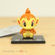 Photo2: Pokemon 2020 BANDAI Colle chara ! vol.2 #6 Chimchar Mini Figure with name pedestal (2)