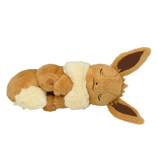 Photo1: Pokemon Center 2019 Plush doll Eevee Sleeping ver. 2 (1)