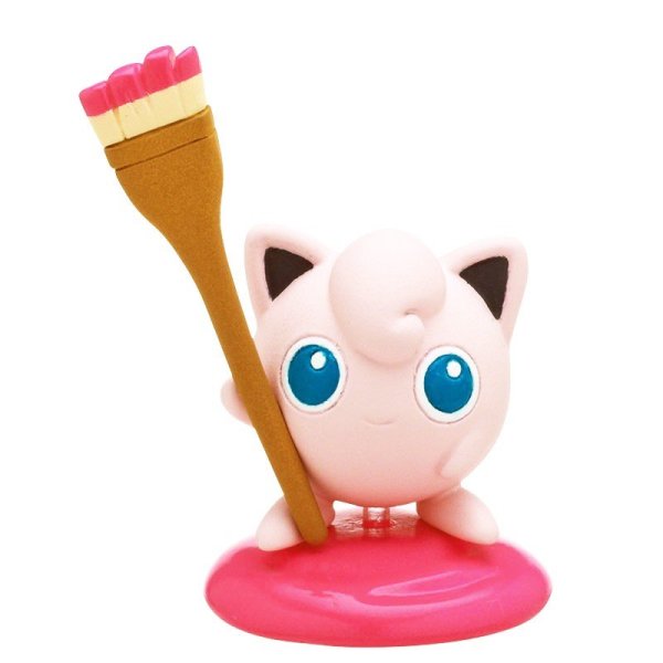 Photo1: Pokemon 2019 Palette color collection Pink ver. Jigglypuff Mini Figure (1)