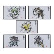 Photo1: Pokemon Center 2020 Sumi-e Retsuden vol.2 Mini Byobu Folding screen 5ps Complete set (1)