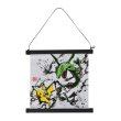 Photo1: Pokemon Center 2020 Sumi-e Retsuden vol.2 Hanging scroll Pikachu Rayquaza KAKEJIKU (1)