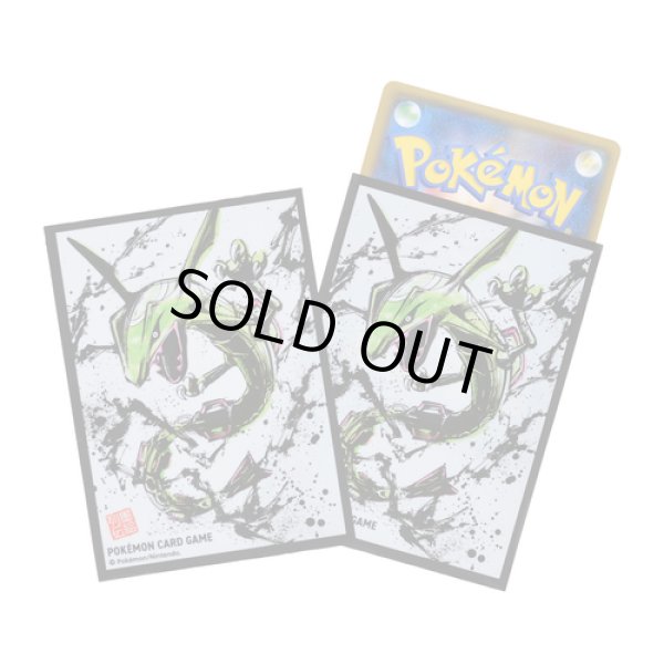 Photo1: Pokemon Center Original Card Game Sleeve Sumi-e Retsuden vol.2 Rayquaza 64 sleeves (1)