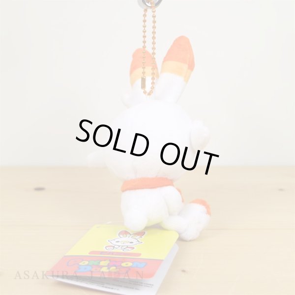 Photo3: Pokemon Center 2020 POKEMON DOLLS Plush Mascot Key Chain Scorbunny (3)