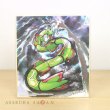 Photo1: Pokemon 2019 BANDAI Shikishi Art picture 3 No.16 Rayquaza Silver tooling ver. (1)