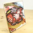 Photo2: Pokemon 2019 BANDAI Shikishi Art picture 3 No.14 Groudon Gold tooling ver. (2)