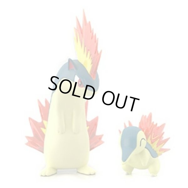 Photo2: BANDAI POKEMON SCALE WORLD Johto edition "Cyndaquil & Quilava" 1/20 Figure (2)