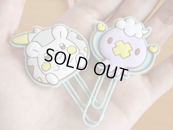 Photo4: Pokemon Center 2020 MOTCHIRI MANMARU Paper clip set Shroomish Rowlet Gulpin Goomy (4)