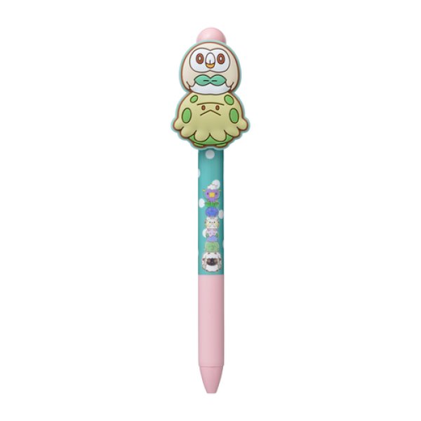 Photo1: Pokemon Center 2020 MOTCHIRI MANMARU Ballpoint pen Shroomish & Rowlet (1)