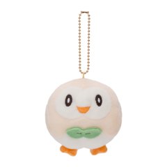 Pokemon Center 2020 MOTCHIRI MANMARU Plush Mascot Key Chain Rowlet