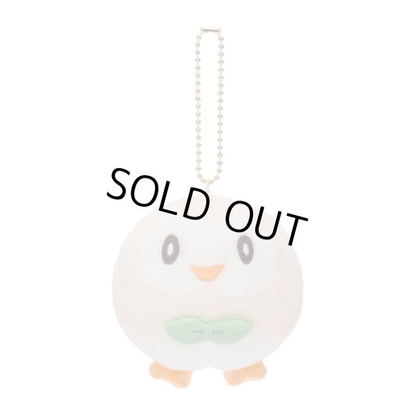 Photo1: Pokemon Center 2020 MOTCHIRI MANMARU Plush Mascot Key Chain Rowlet (1)