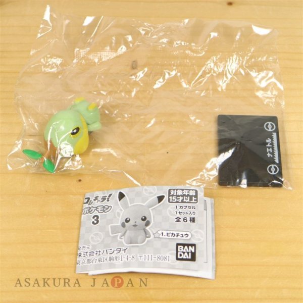Photo5: Pokemon 2020 BANDAI Colle chara ! vol.3 #4 Turtwig Mini Figure with name pedestal (5)