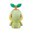 Photo1: Pokemon 2020 BANDAI Colle chara ! vol.3 #4 Turtwig Mini Figure with name pedestal (1)