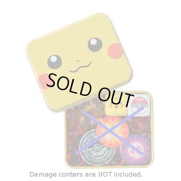 Photo3: Pokemon Card Game Damage Counters Tin case Pikachu Face (3)