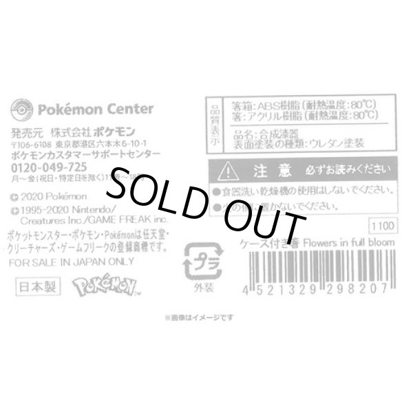 Photo2: Pokemon Center 2020 Flowers in full bloom Pikachu Chopsticks with Case Bento (2)