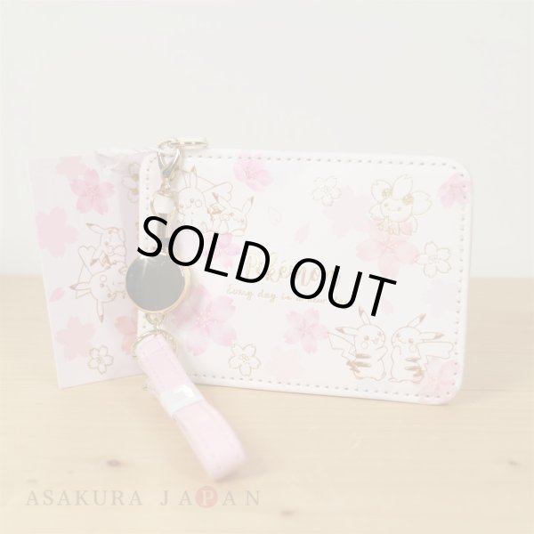 Photo3: Pokemon Center 2020 Pikachu Cherry Blossoms campaign Single Card pass case (3)