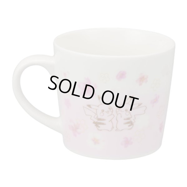 Photo3: Pokemon Center 2020 Pikachu Cherry Blossoms campaign Mug cup and saucer (3)