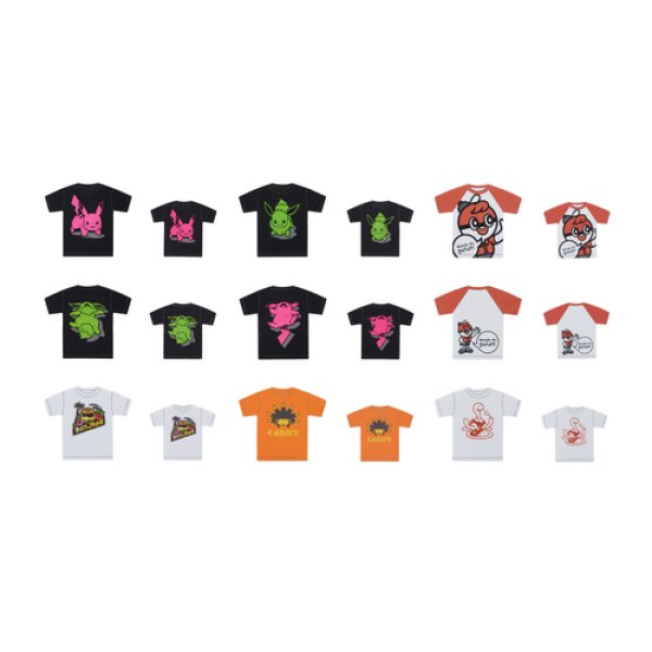 Photo3: Pokemon Center 2020 Sword Shield Galar region Assorted Mini Sticker set T-shirt ver. (3)