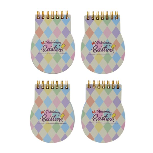 Photo3: Pokemon Center Original Pokemon Easter Ring Memo pad 4 pcs set (3)