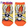 Photo1: Pokemon Center 2020 Pokeon Galar Tabi Socks for Kids 19 - 21 cm 1 Pair Cinderace (1)