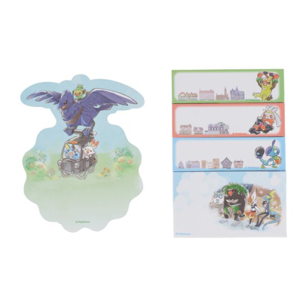 Photo3: Pokemon Center 2020 Pokemon Galar Tabi Sticky note set (3)