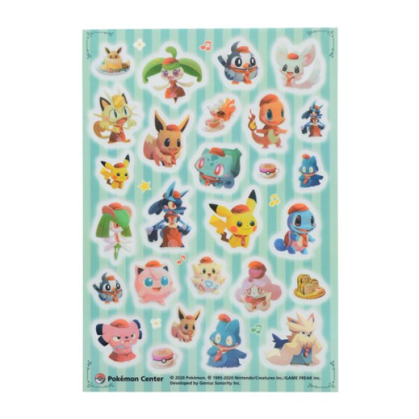Photo1: Pokemon Center 2020 Pokemon Cafe Mix Sticker Sheet (1)