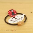 Photo2: Studio Ghibli Hair Accessory band Kiki's Delivery Service Jiji Polka dot Walnut button (2)