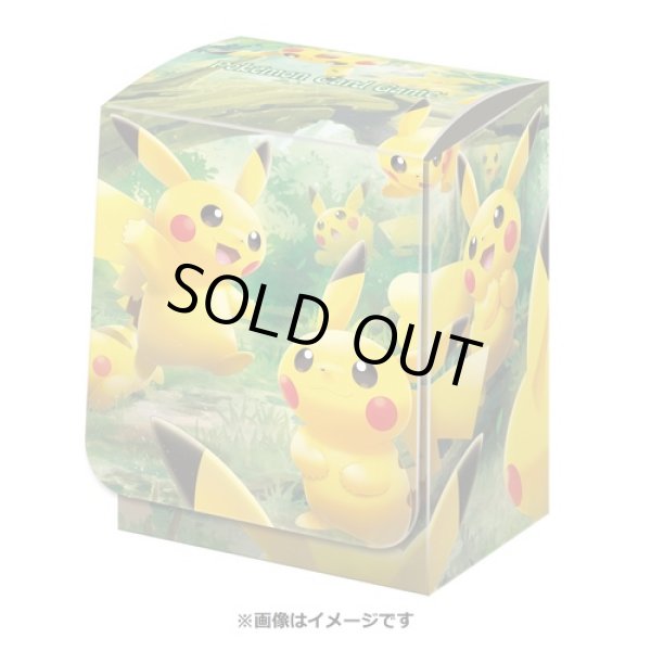 Photo1: Pokemon Center Original Card Game Flip deck case Pikachu Forest (1)