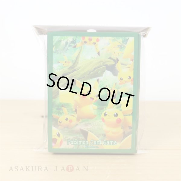 Photo2: Pokemon Center Original Card Game Sleeve Pikachu Forest 64 sleeves (2)