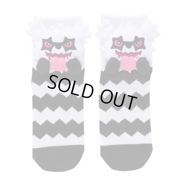 Photo1: Pokemon Center 2020 BEROBE ~! Plush Socks for Women 23 - 25 cm 1 Pair Galarian Zigzagoon (1)