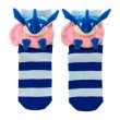 Photo1: Pokemon Center 2020 BEROBE ~! Plush Socks for Women 23 - 25 cm 1 Pair Greninja (1)