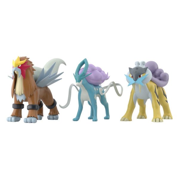 Photo4: BANDAI POKEMON SCALE WORLD Johto edition "Raikou Entei Suicune" 1/20 Figure (4)