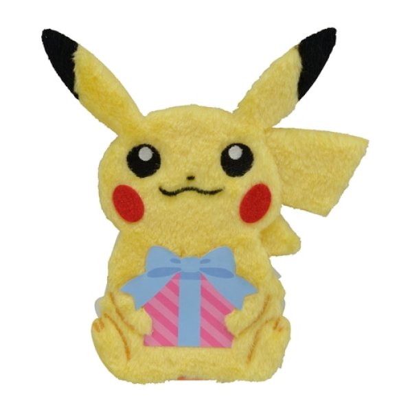 Photo1: Pokemon Center 2021 Greeting card Mofumofu Pikachu Message card (1)