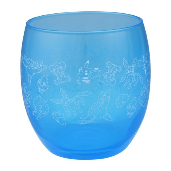 Photo1: Pokemon Center 2020 GALAR Summer Glass cup Blue (1)