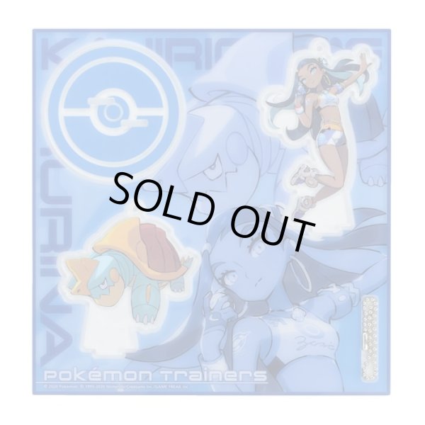 Photo1: Pokemon Center 2020 Pokemon Trainers Acrylic Stand Key Chain Nessa Drednaw (1)