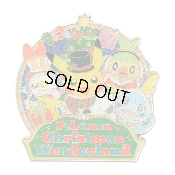 Photo1: Pokemon Center 2020 Pokemon Christmas Wonderland Logo Pin Badge Pins (1)