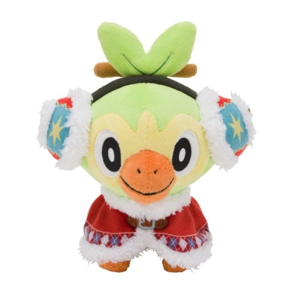 Photo1: Pokemon Center 2020 Pokemon Christmas Wonderland Grookey Plush doll (1)