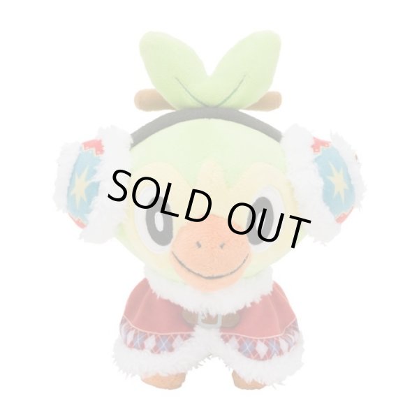 Photo1: Pokemon Center 2020 Pokemon Christmas Wonderland Grookey Plush doll (1)